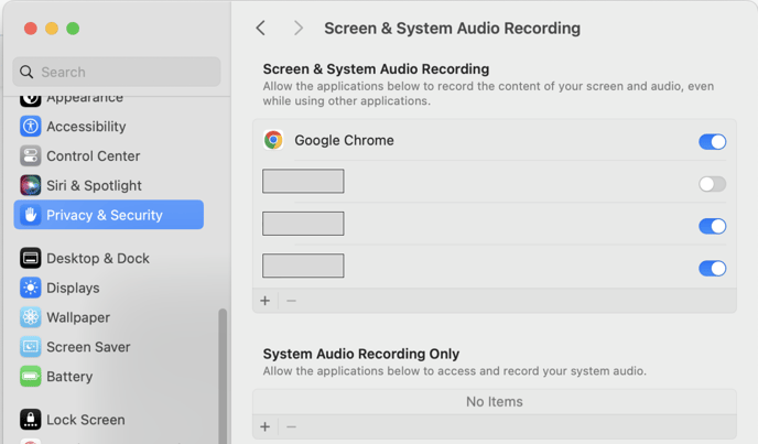 Screen & System Audio Recording